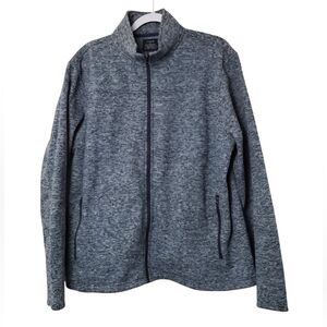 J.Crew Micro-Fleece Full Zip Sweatshirt Jacket  Lightweight, sz L